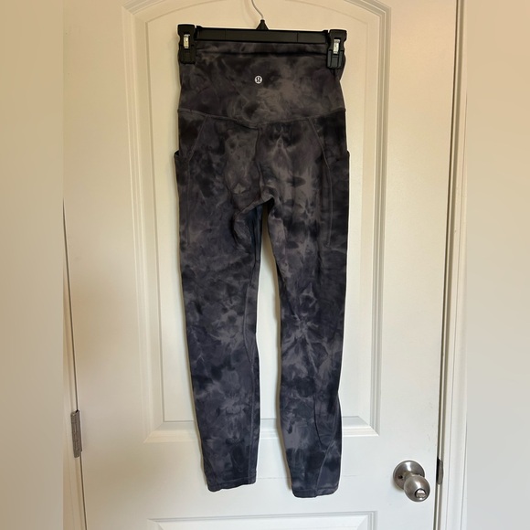 Lululemon align Women's Gray Tie-Dye Leggings high rise pockets - Picture 3 of 6